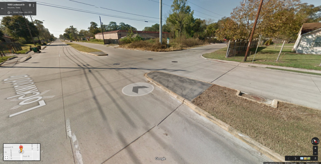 The intersection of Lockwood and Firnat, the reported location of the fatal crash. Google Maps
