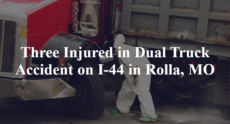 Three Injured in Dual Truck Accident on I-44 in Rolla, MO