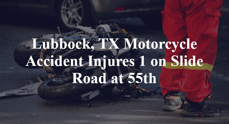 Lubbock, TX Motorcycle Accident Slide Road at 55th