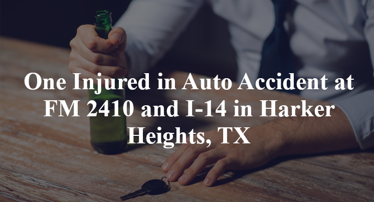 One Injured in Auto Accident at FM 2410 and I-14 in Harker Heights, TX
