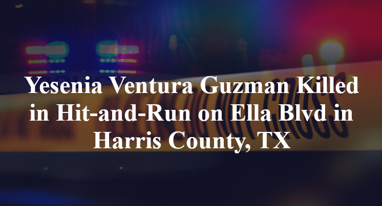Yesenia Ventura Guzman Killed in Hit-and-Run on Ella Blvd in Harris County, TX