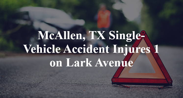 McAllen, TX Single-Vehicle Accident Injures 1 on Lark Avenue