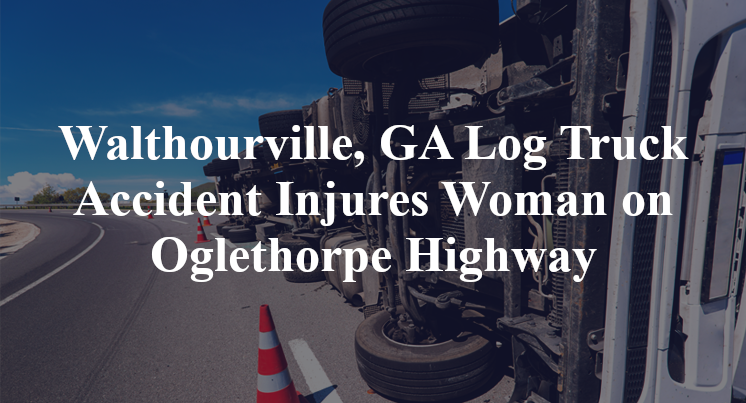 Walthourville, GA Log Truck Accident Injures Woman on Oglethorpe Highway