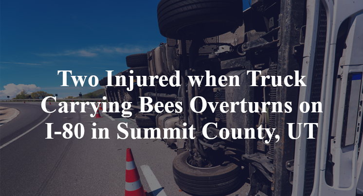 Two Injured when Truck Carrying Bees Overturns on I-80 in Summit County, UT