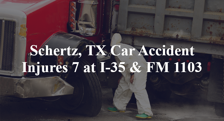 Schertz, TX Car Accident Injures 7 at I-35 & FM 1103